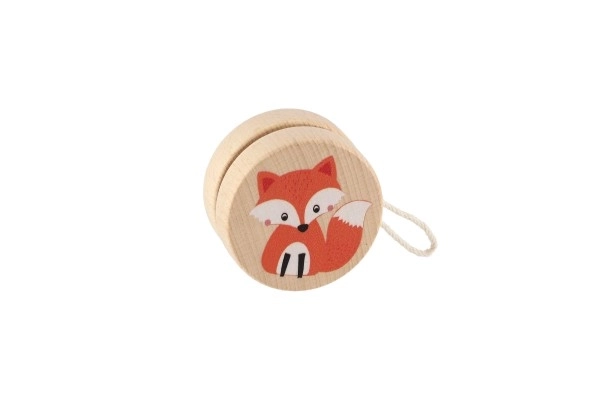 Wooden Yo-Yo with Animal Designs