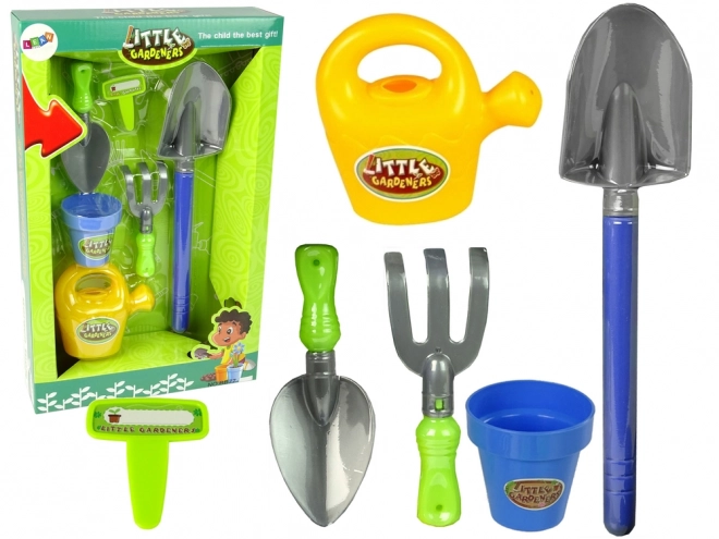 Kids Garden Tool Set with Bucket, Shovel and Watering Can