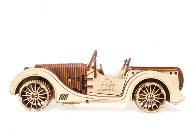 Ugears 3D Wooden Mechanical Puzzle Roadster Car