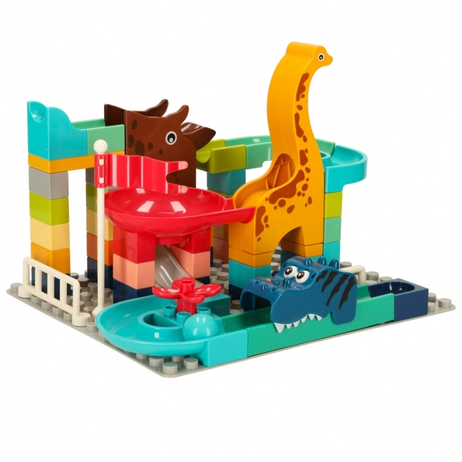 Marble Run Construction Blocks Set - 62 Pieces Bibi-Inn