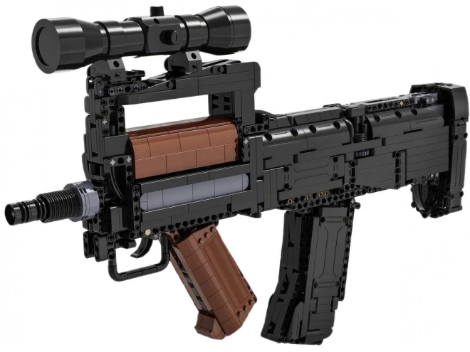 Construction Blocks Groza Rifle with Shooting Function and L-Motor for Kids 14+