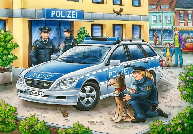 Police and Firefighters Puzzle 2x12 Pieces