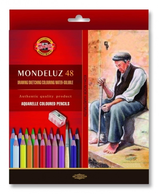 Koh-I-Noor Watercolor Pencils Mondeluz 48 Set