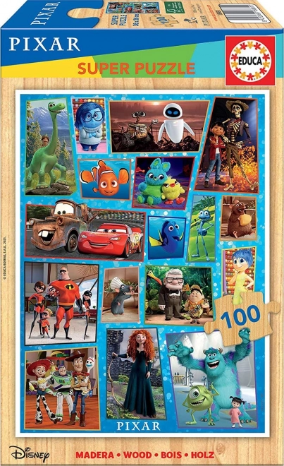 Disney Pixar Wooden Puzzle 100 Pieces