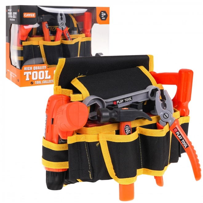 Tool Belt Set with Interactive Drill for Kids 3+