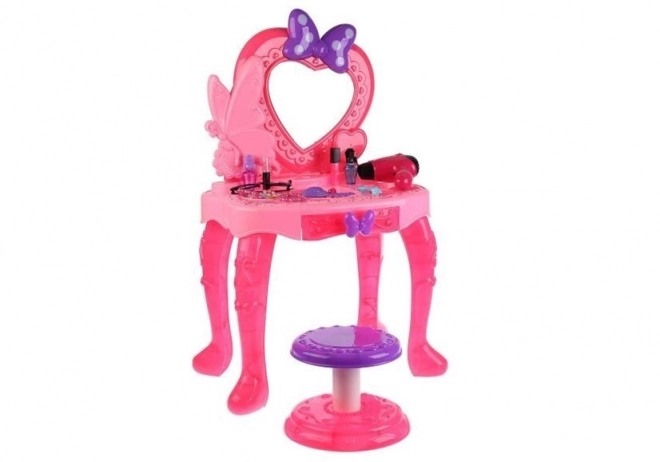 Beauty Vanity Set for Girls With Mirror and Accessories