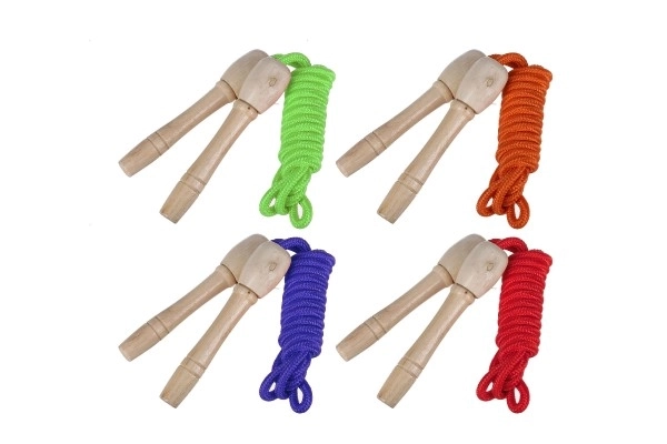 Wooden Jump Rope with Ergonomic Handles