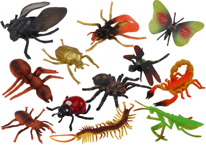 Insect Figures Set - 12 Pieces