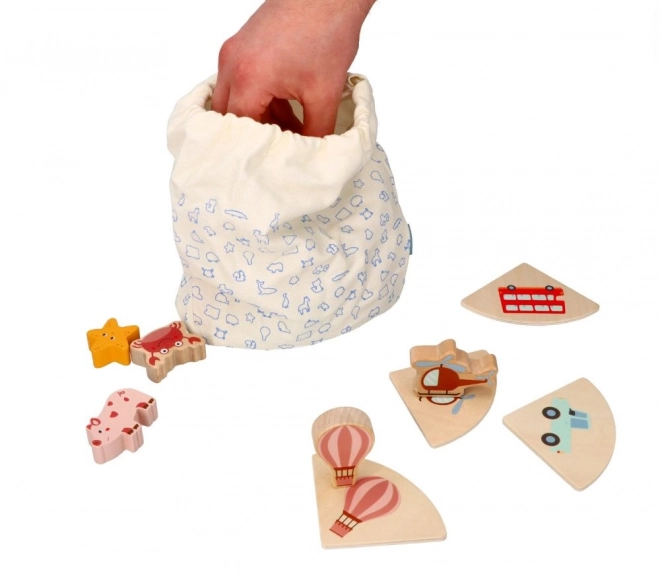 Touch and Recognize - Wooden Sensory Game