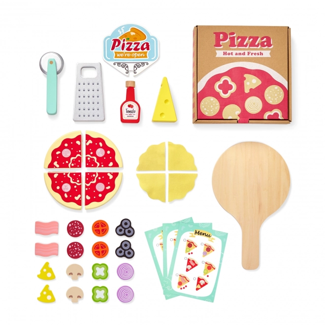 Wooden Pizza Restaurant Set