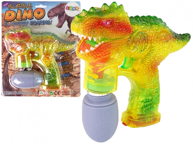 Dinosaur Bubble Blower With Egg Bottle Solution