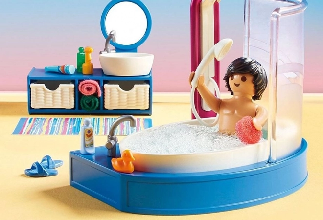 Bathroom with Bathtub Playmobil Dollhouse