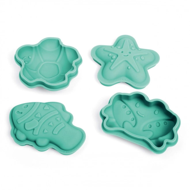 Bigjigs Toys Silicone Sand Molds Green