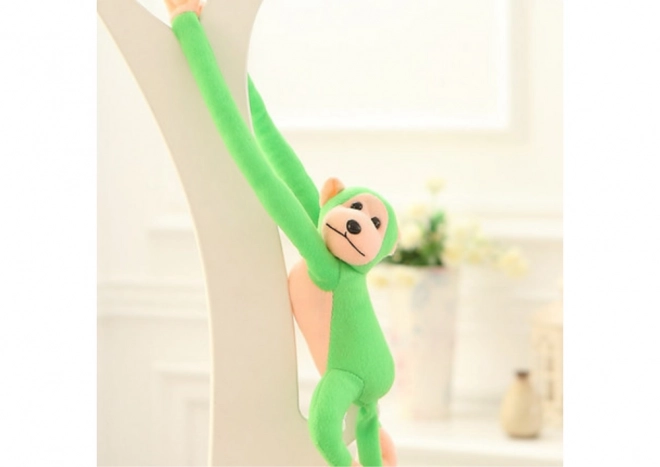 Plush Monkey Toy with Sound Green 80 cm