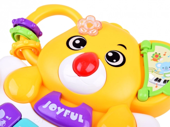 Colorful Interactive Koala Keyboard with Animal Sounds – Yellow