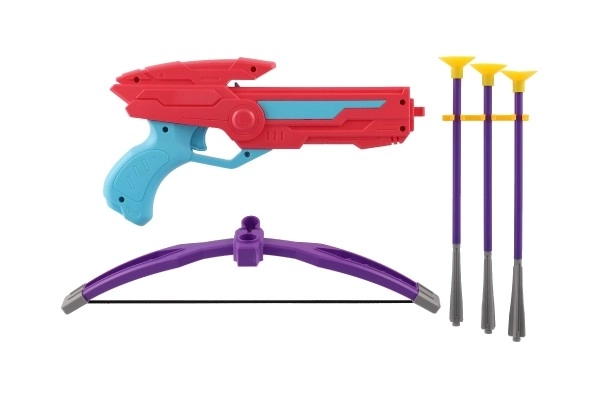 Pink Toy Crossbow Set with Suction Cup Arrows