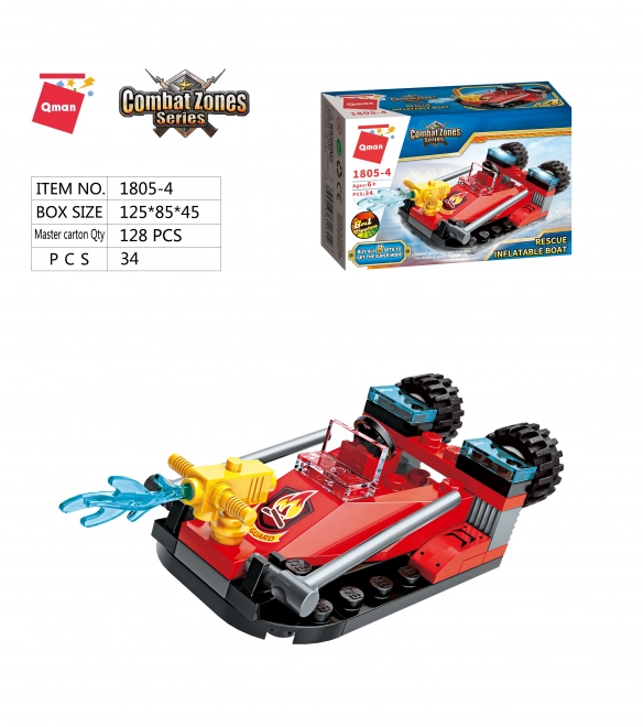 Water Cannon Fire Truck Rescue Boat