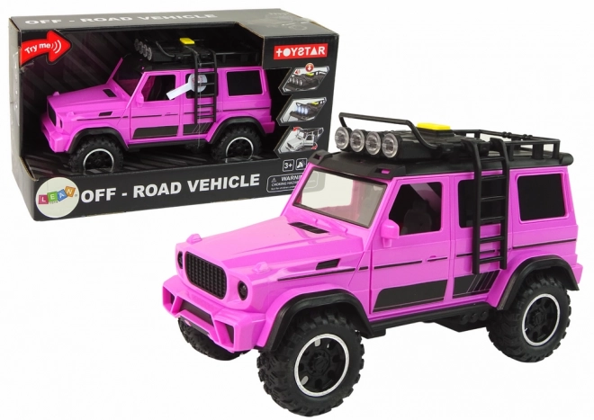 Pink Off-Road Vehicle with Friction Drive