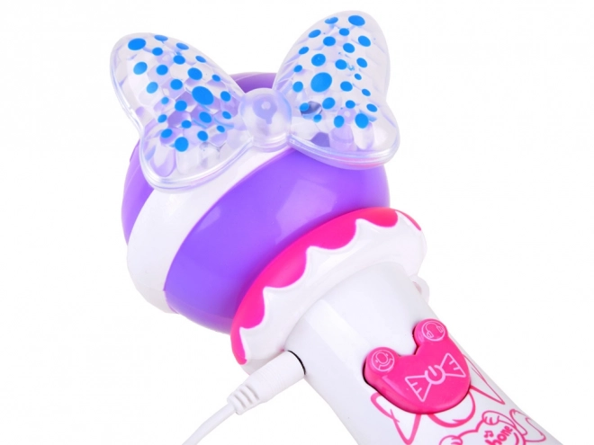 Childrens Karaoke Microphone With Recording – white