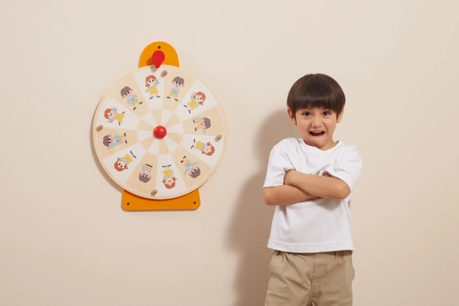 Wooden Wall Game Facial Expressions