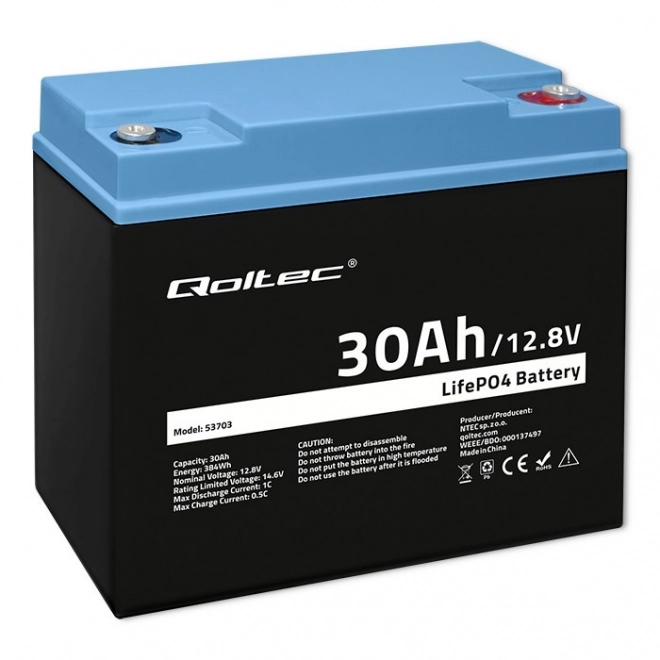 Akumulátor LiFePO4 12.8V 30Ah 384Wh