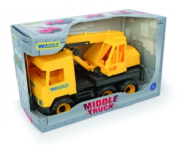 Yellow Crank Middle Truck Toy