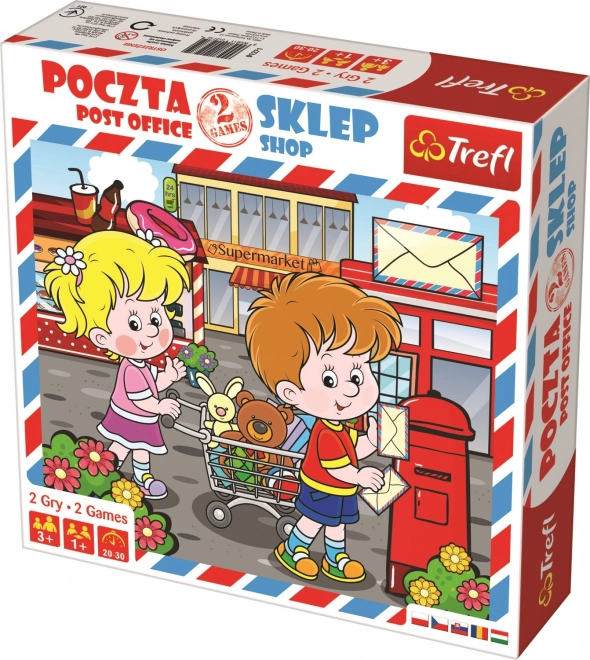 Trefl 2-in-1 Post Office and Shop Game