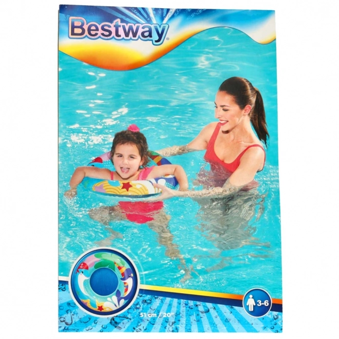 Inflatable Swim Ring 51cm Mermaids – dolphins