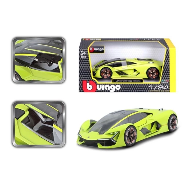 Lamborghini Terzo Millennio Diecast Model 1:24 - Green