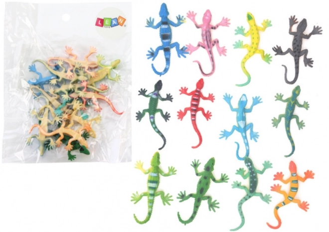 Colorful Lizard Figures Set