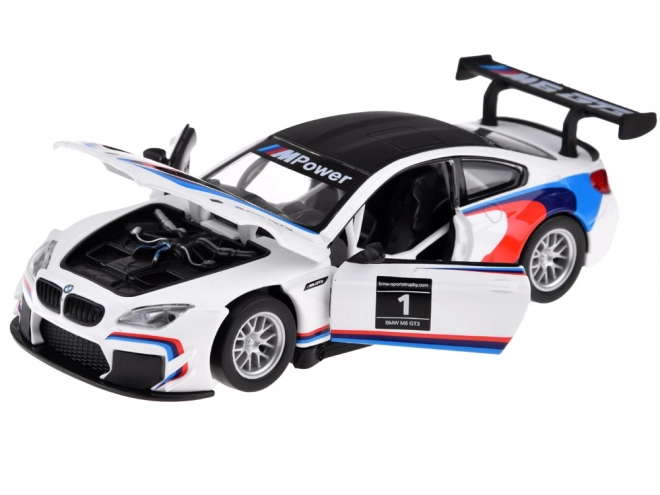 Metal Sport Model Car BMW M6 GT3 1:32 Scale with Light and Sound