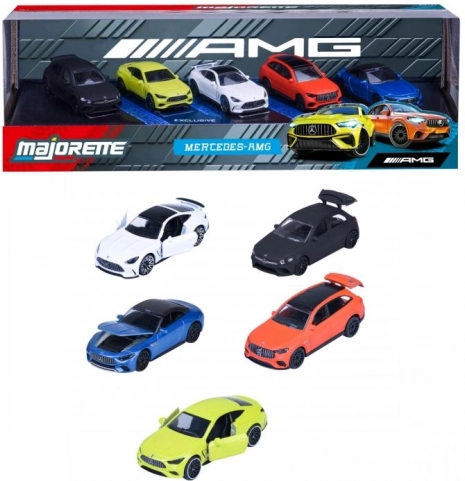 Mercedes-AMG darčeková sada kovových autíčok 1:64, 5 ks