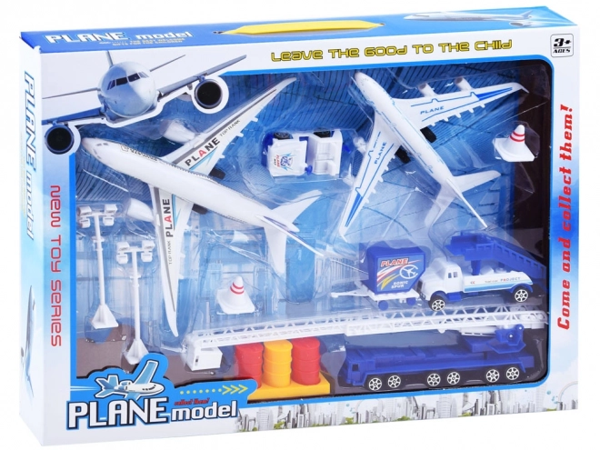 Airport Playset with Planes and Vehicles