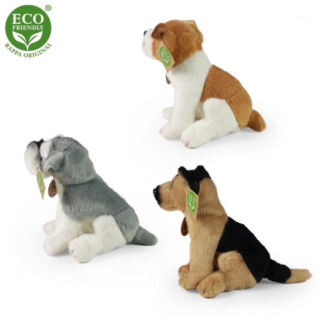 Plush Sitting Dog 20 cm Eco-Friendly