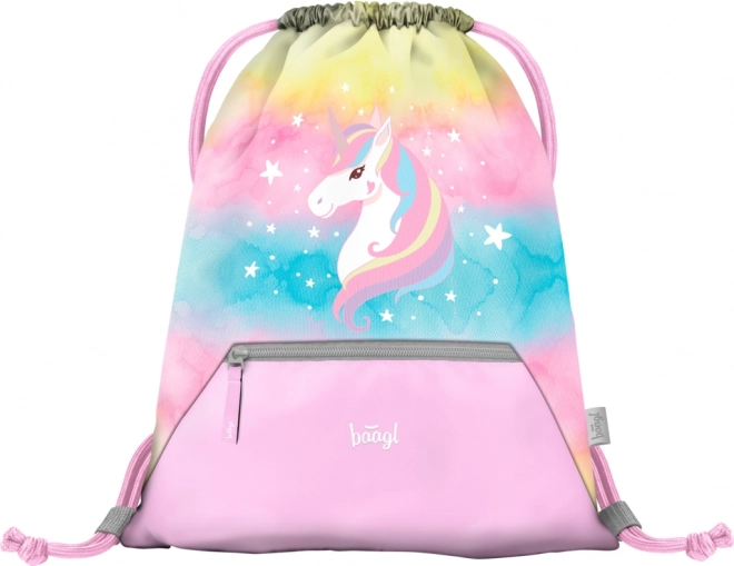 Airy Rainbow Unicorn School Backpack Set