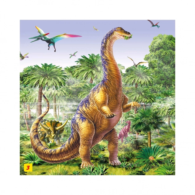 Dinosaur Puzzle with Figurine: Tyrannosaurus Rex 60 Pieces