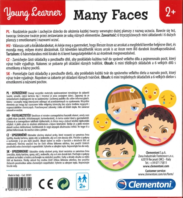 Clementoni Young Learner Puzzle Faces