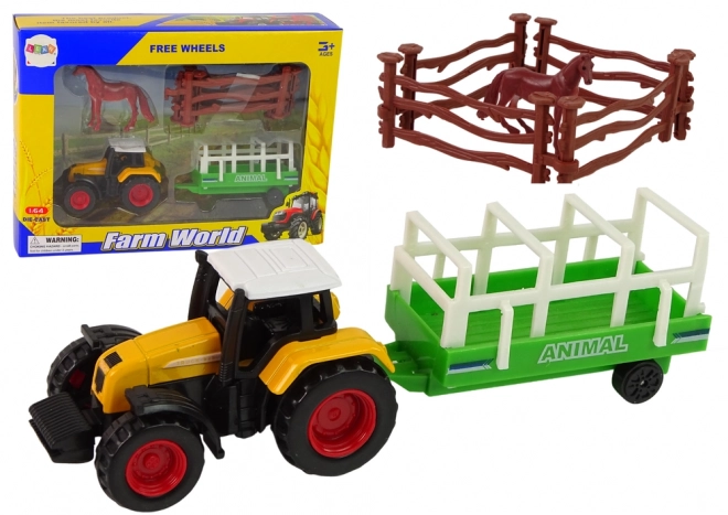 Farm Tractor and Horse Set