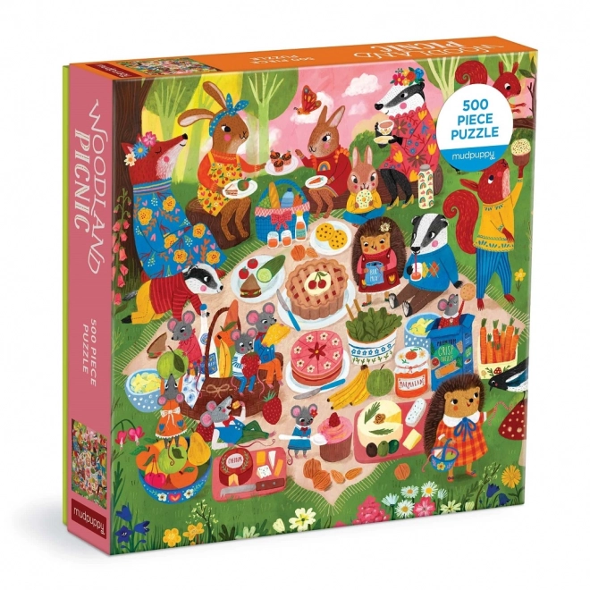 Mudpuppy Forest Picnic Puzzle 500 Pieces