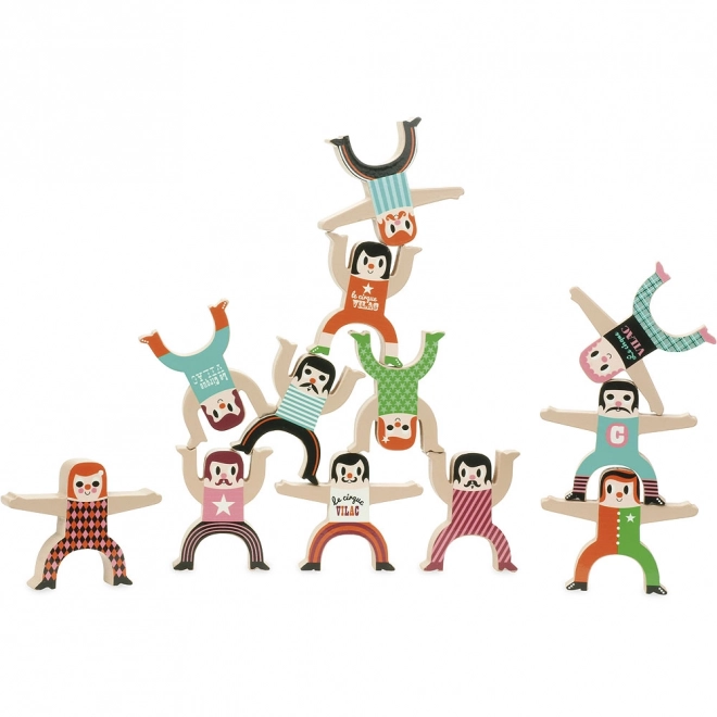 Wooden Acrobat Figurines by Vilac