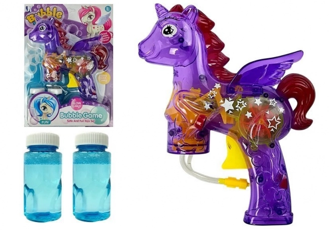 Unicorn Bubble Gun Purple