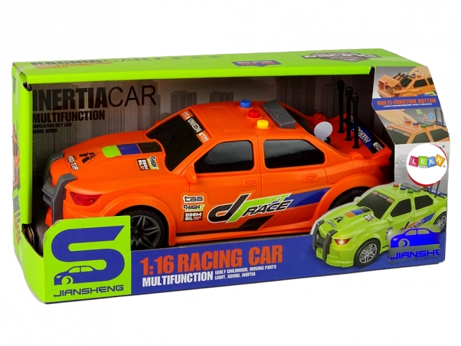 Orange Racing Sports Car with Sound 1:16