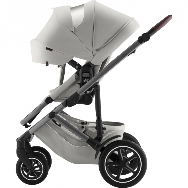 Smile 5Z Lux Stroller Set with Deep Carrycot Linen Grey