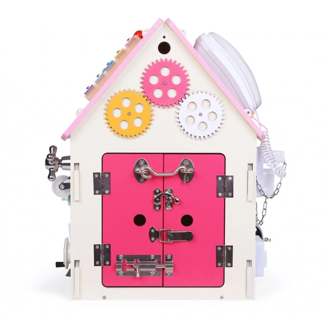 Kids Activity Board House - Pink