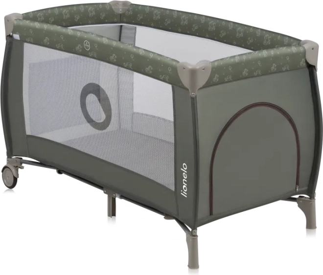 Travel Cot Lionelo Sven Plus Beige Olive