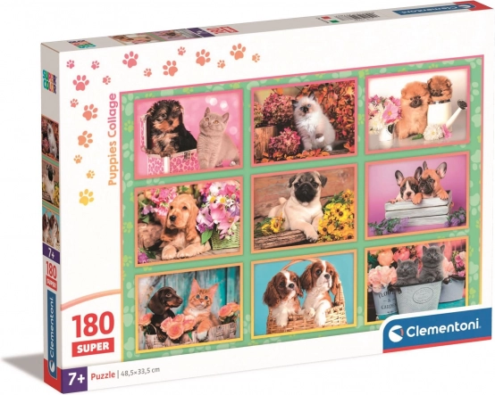 Clementoni puzzle kiskutyák 180 darab