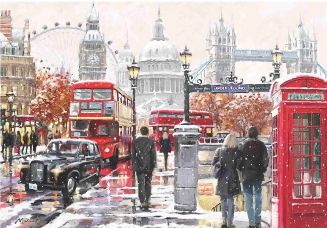 Anatolian Puzzle Snowy London 2000 Pieces