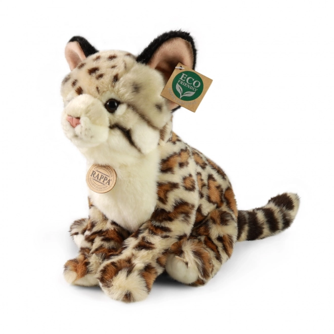 Sitting Plush Ocelot Eco-Friendly 28 cm