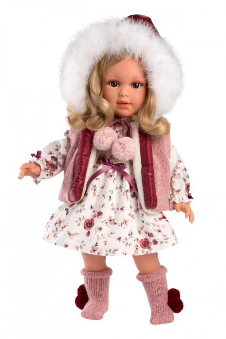 Realistic Doll with Soft Fabric Body - 40 cm