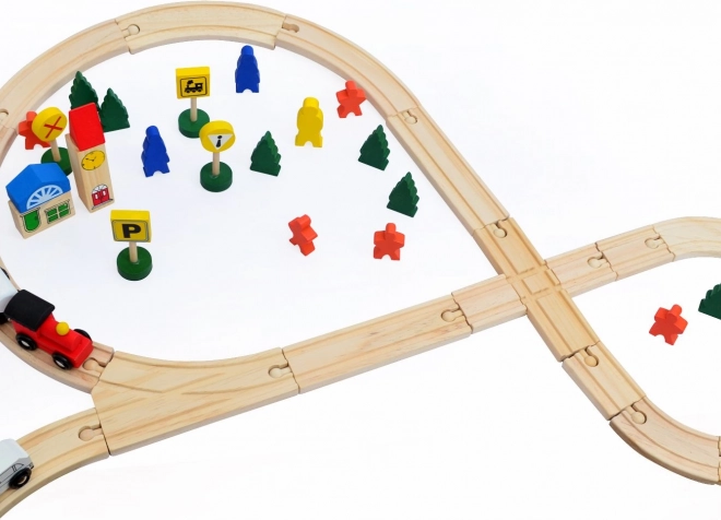 Wooden Train Track – 48-Piece Set